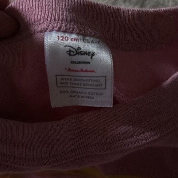 Hanna Anderson Disney Pink and Purple Pajama Set - girls size 6/7 - tangled - Picture 2 of 4